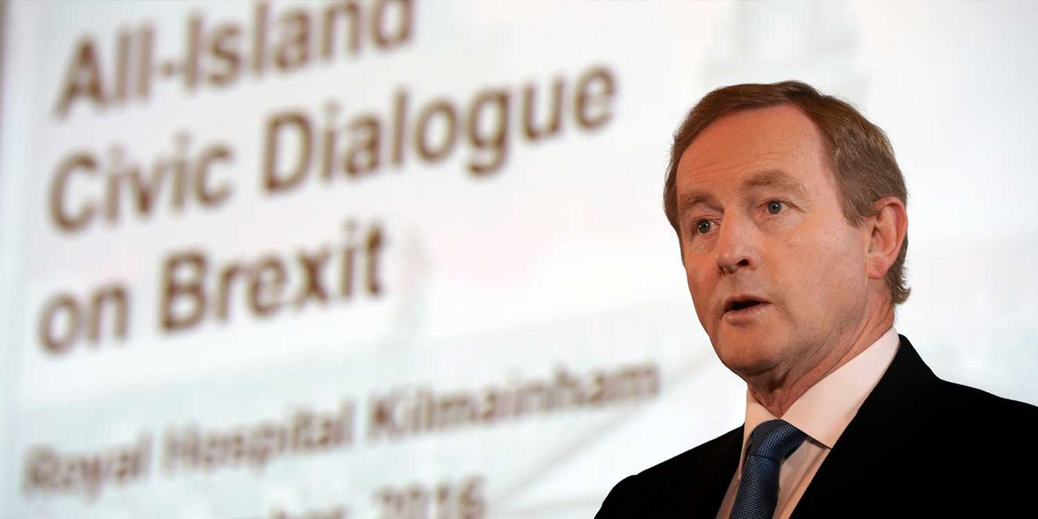 Taoiseach Enda Kenny opening-the All-Island Civic Dialogue