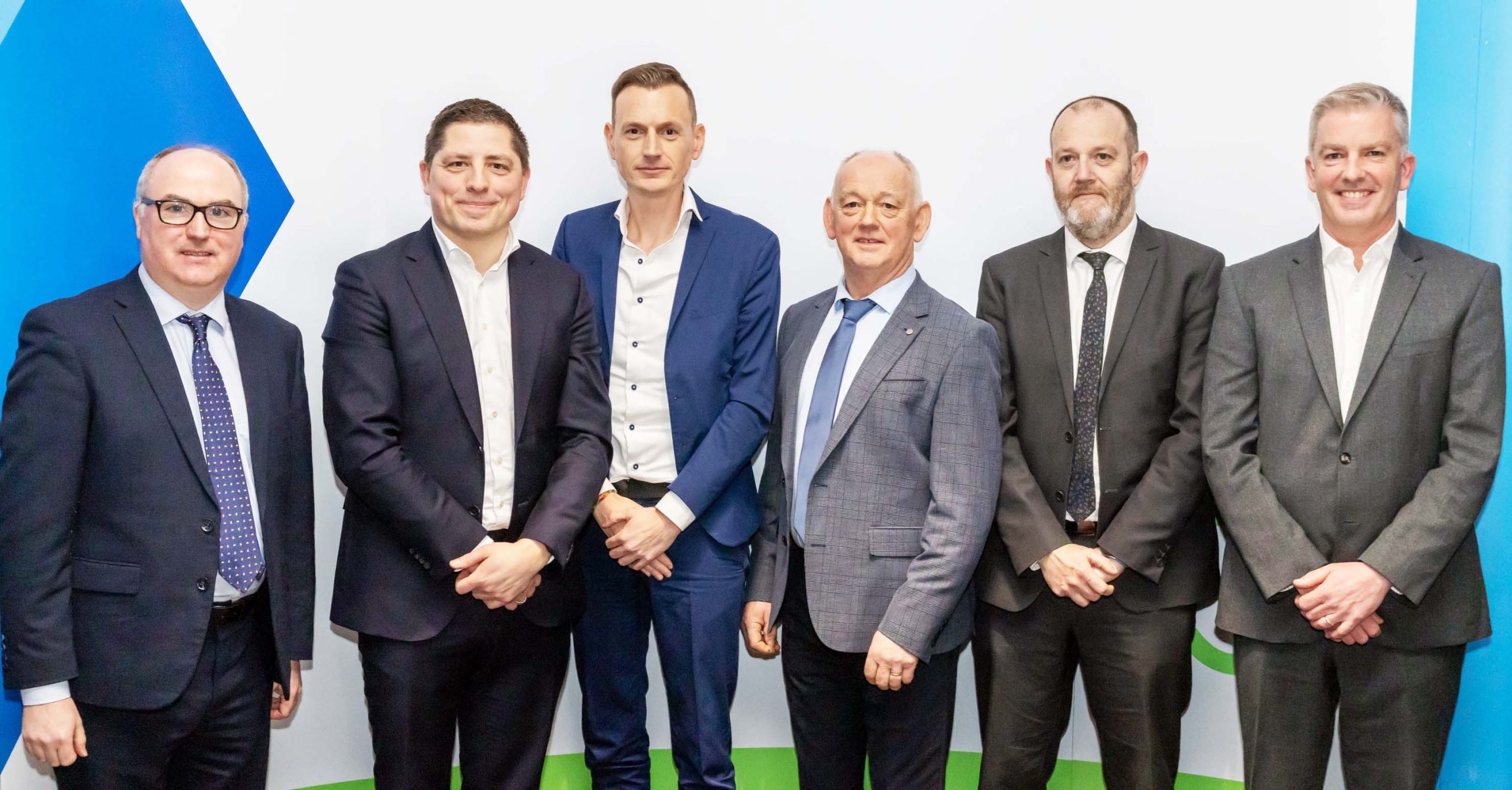 Pictured L to R: Eamonn Farrell, ICOS, Anders Rasmussen, Rabobank, Tom Booijink, Rabobank, Eamonn McEnteggart, Chair of the ICOS Dairy Committee, TJ Flanagan, ICOS CEO and Brian Reidy, Rabobank.